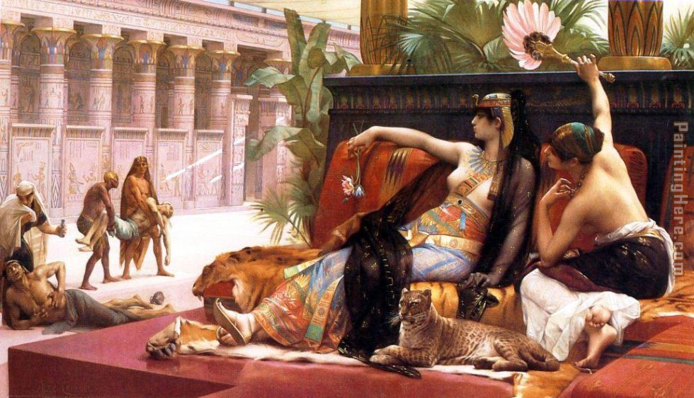 Cleopatra Testing Poisons on Condemned Prisoners painting - Alexandre Cabanel Cleopatra Testing Poisons on Condemned Prisoners art painting